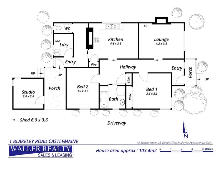 Floorplan of Homely house listing, 1 Blakeley Road, Castlemaine VIC 3450