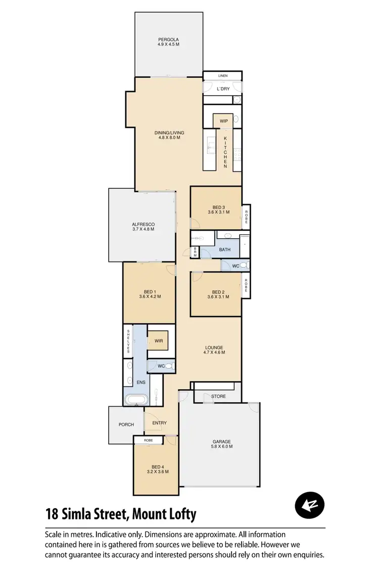 Floorplan of Homely house listing, 18 Simla Street, Mount Lofty QLD 4350