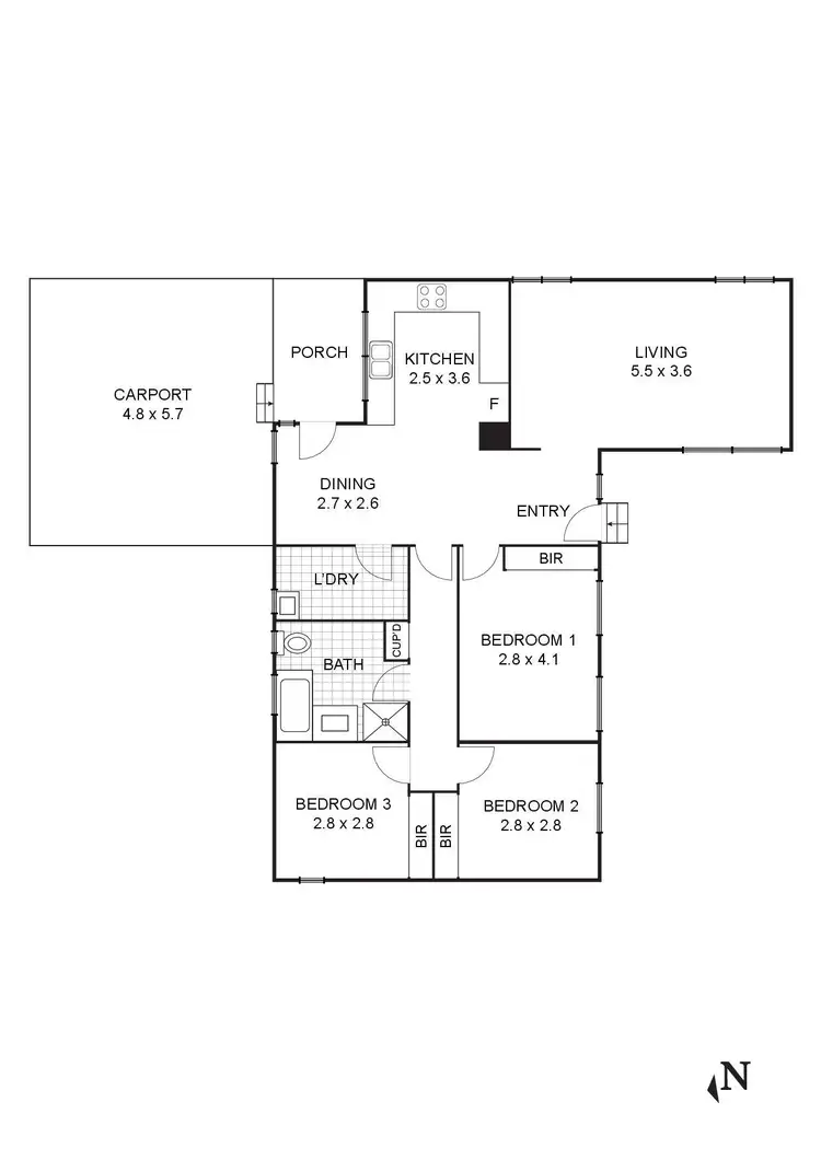 Floorplan of Homely house listing, 5 Bren Street, Kennington VIC 3550