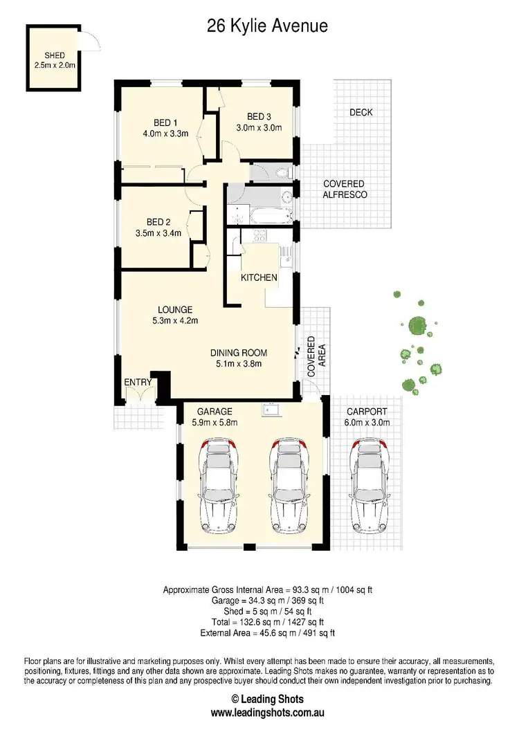 Floorplan of Homely house listing, 26 Kylie Avenue, Ferny Hills QLD 4055