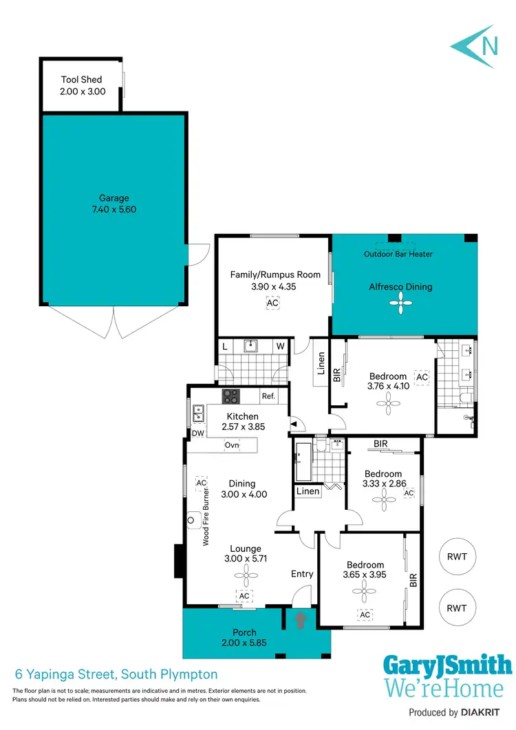 Floorplan of Homely house listing, 6 Yapinga Street, South Plympton SA 5038