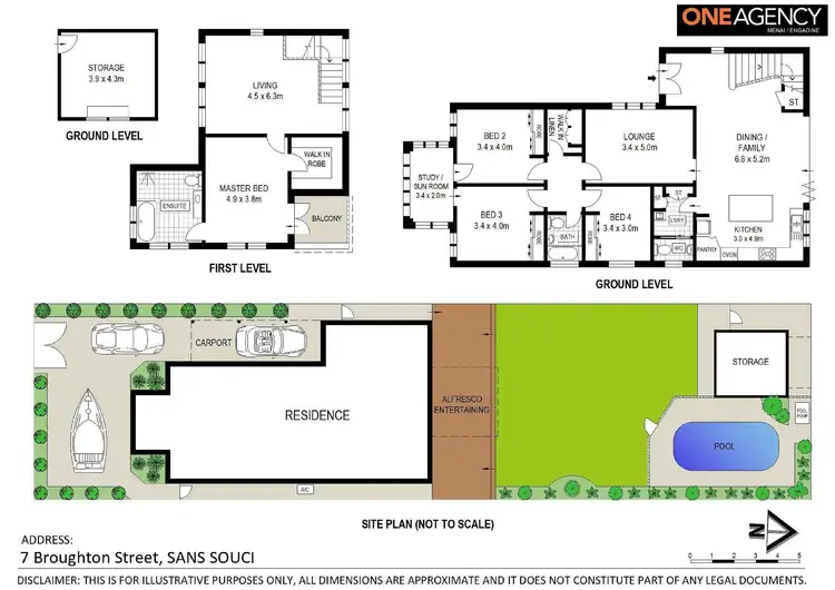 Floorplan of Homely house listing, 7 Broughton Street, Sans Souci NSW 2219