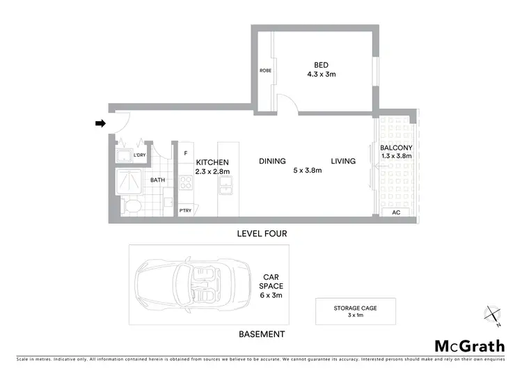 Floorplan of Homely apartment listing, 420/528 Rocky Point Road, Sans Souci NSW 2219