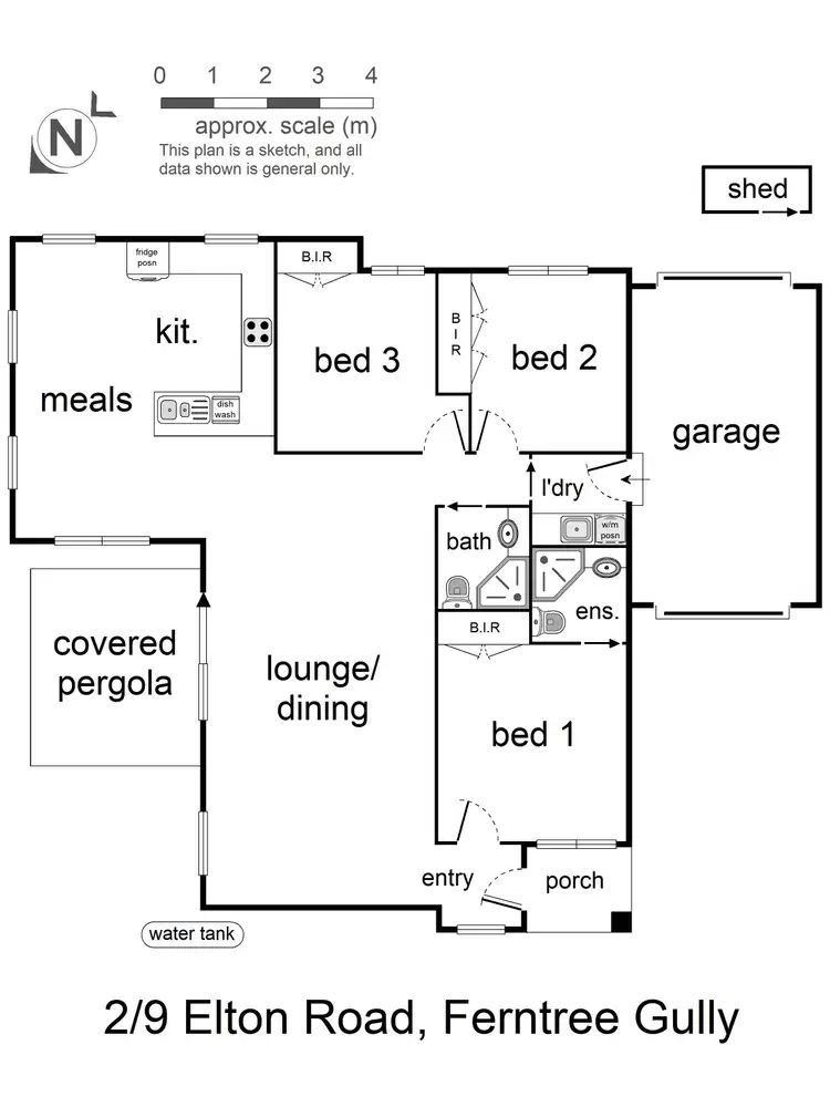 Floorplan of Homely townhouse listing, 2/9 Elton Road, Ferntree Gully VIC 3156