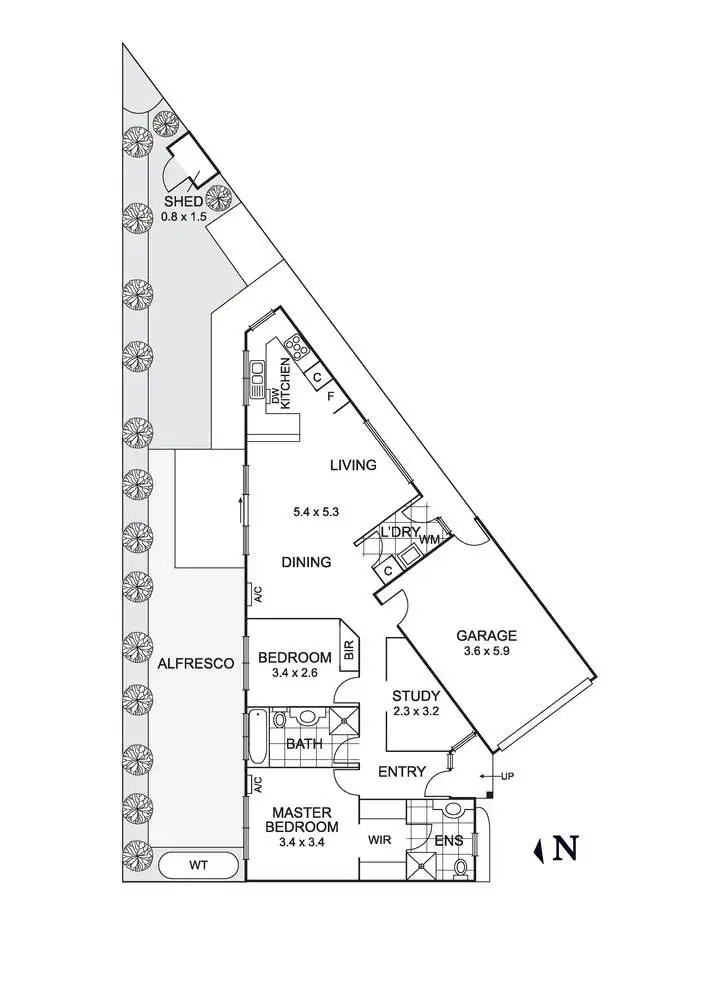 Floorplan of Homely townhouse listing, 4/7 Alva Court, Fawkner VIC 3060