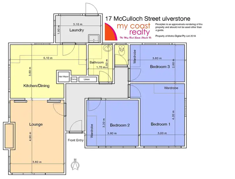 Floorplan of Homely house listing, 17 McCulloch Street, Ulverstone TAS 7315