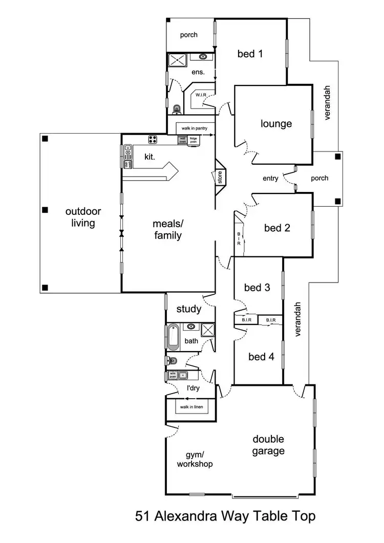Floorplan of Homely house listing, 51 Alexandra Way, Table Top NSW 2640