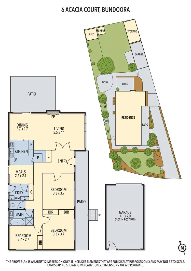 Floorplan of Homely house listing, 6 Acacia Court, Bundoora VIC 3083
