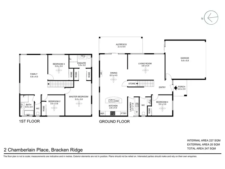 Floorplan of Homely house listing, 2 Chamberlain Place, Bracken Ridge QLD 4017