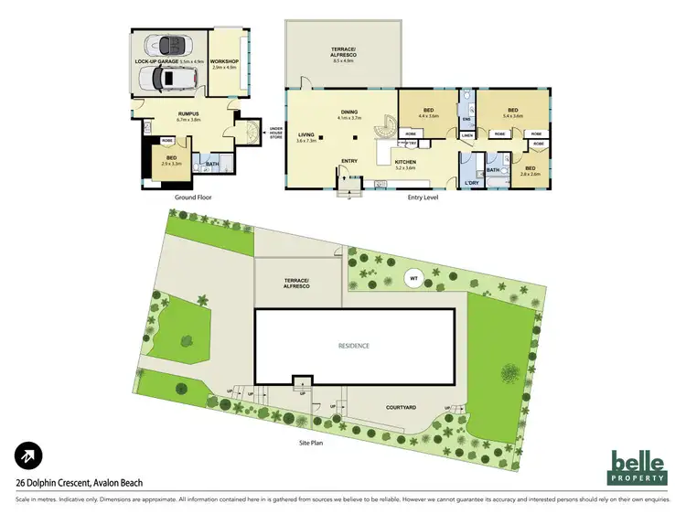 Floorplan of Homely house listing, 26 Dolphin Crescent, Avalon Beach NSW 2107