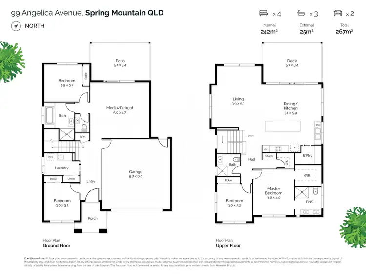 Floorplan of Homely house listing, 99 Angelica Avenue, Spring Mountain QLD 4300