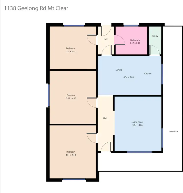 Floorplan of Homely house listing, 1138 Geelong Road, Mount Clear VIC 3350