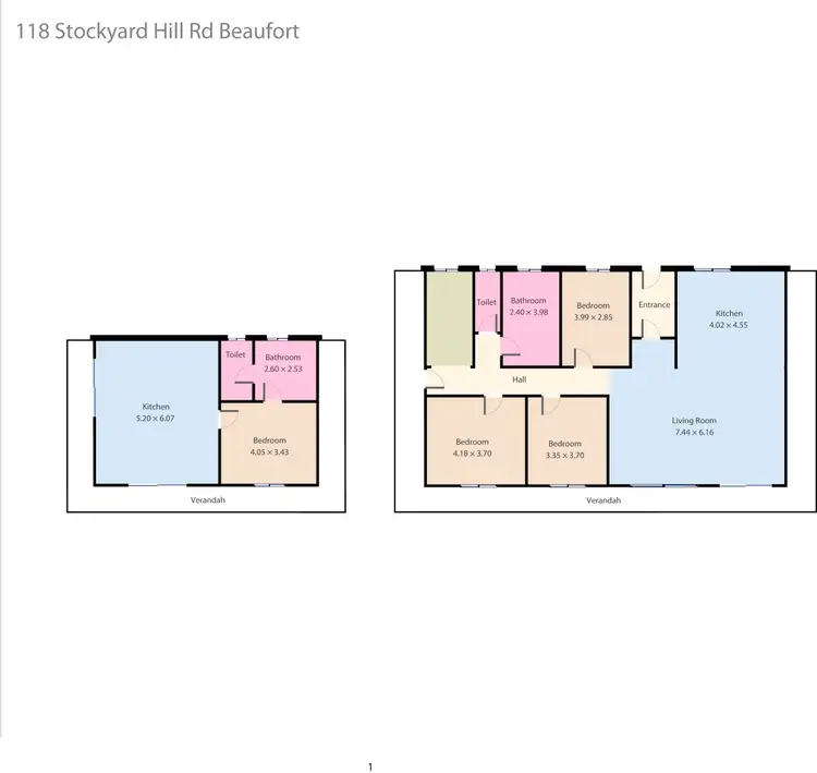 Floorplan of Homely house listing, 118 Stockyard Hill Road, Beaufort VIC 3373