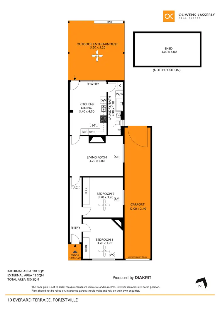 Floorplan of Homely house listing, 10 Everard Terrace, Forestville SA 5035