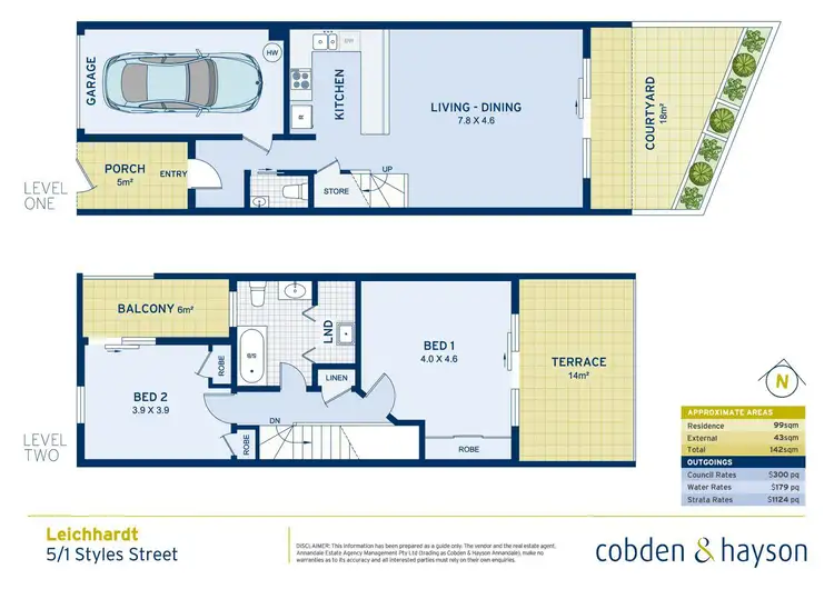 Floorplan of Homely townhouse listing, 5/1 Styles Street, Leichhardt NSW 2040