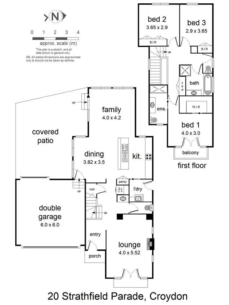 Floorplan of Homely house listing, 20 Strathfield Parade, Croydon VIC 3136