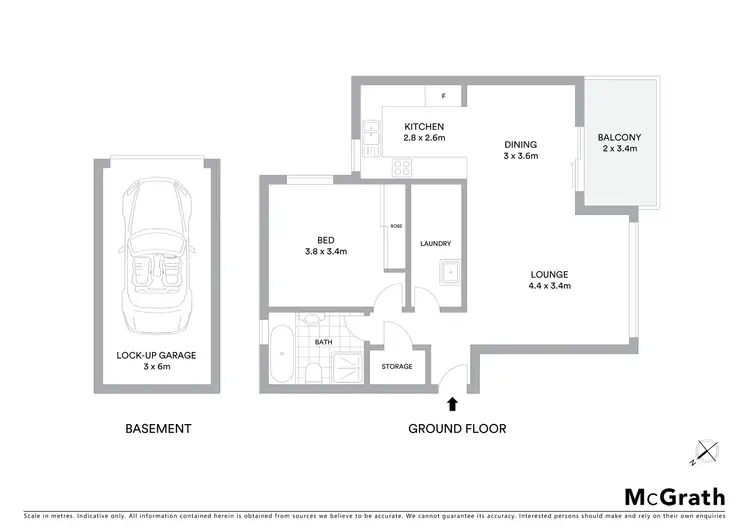 Floorplan of Homely apartment listing, 4/20 Melvin Street, Beverly Hills NSW 2209