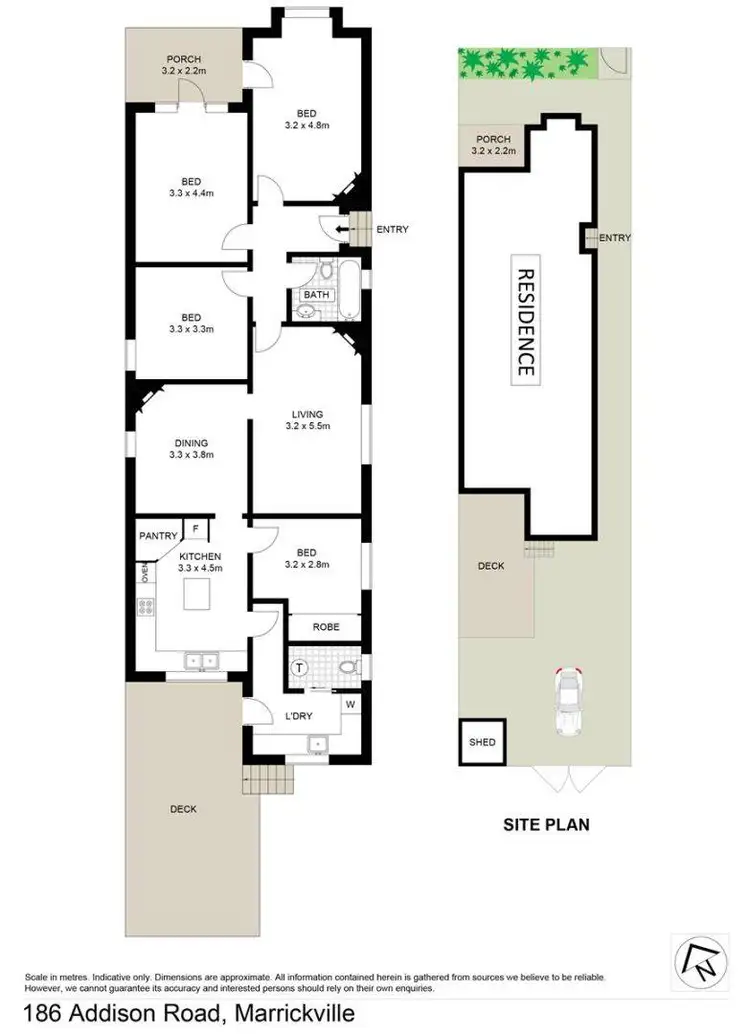 Floorplan of Homely house listing, 186 Addison Road, Marrickville NSW 2204