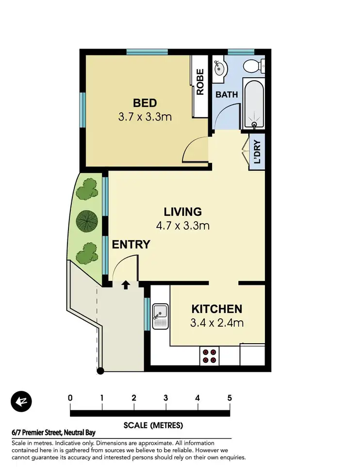 Floorplan of Homely unit listing, 6/7 Premier Street, Neutral Bay NSW 2089