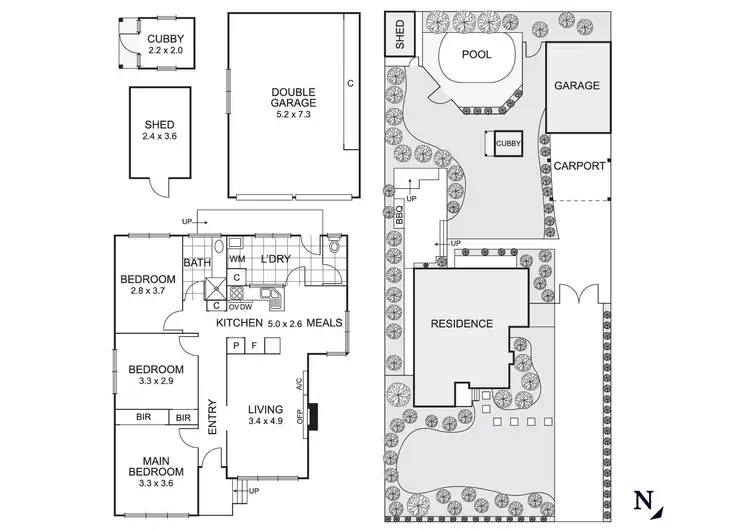 Floorplan of Homely house listing, 16 Monaco Street, Doncaster VIC 3108
