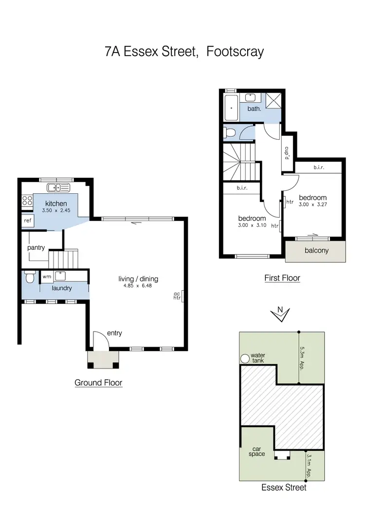 Floorplan of Homely house listing, 7a Essex Street, Footscray VIC 3011