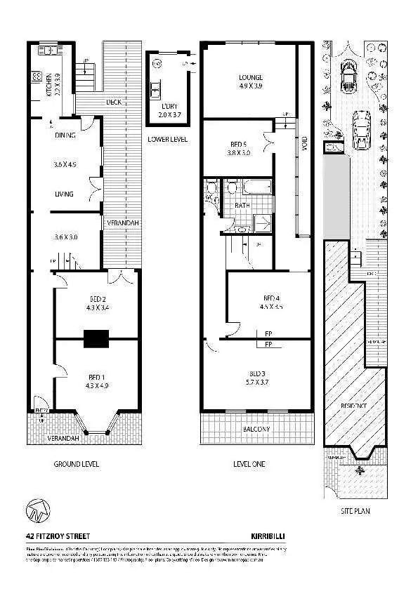 Floorplan of Homely house listing, 42 Fitzroy Street, Kirribilli NSW 2061