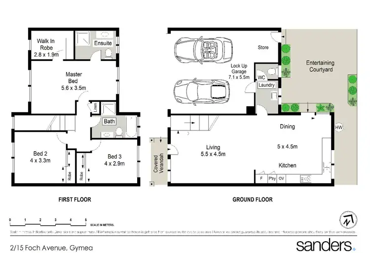 Floorplan of Homely townhouse listing, 2/15 Foch Avenue, Gymea NSW 2227