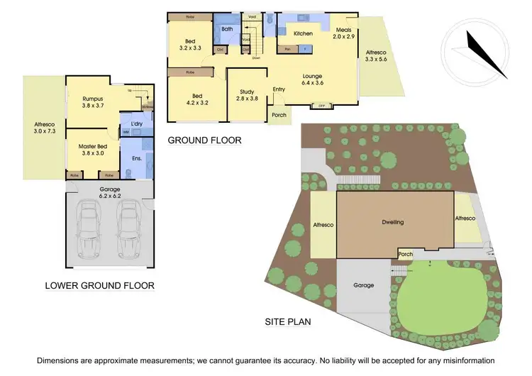 Floorplan of Homely house listing, 45 Manuka Drive, Boronia VIC 3155