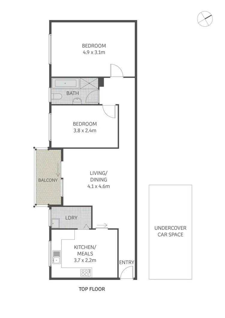 Floorplan of Homely unit listing, 8/134 The Boulevarde, Dulwich Hill NSW 2203