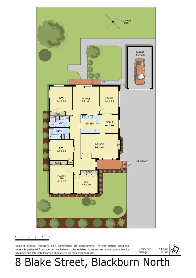 Floorplan of Homely house listing, 8 Blake Street, Blackburn North VIC 3130