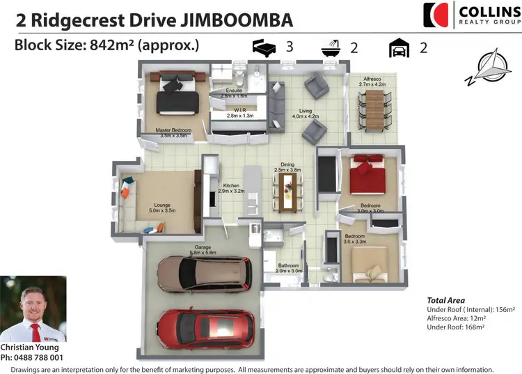 Floorplan of Homely house listing, 2 Ridgecrest Drive, Jimboomba QLD 4280