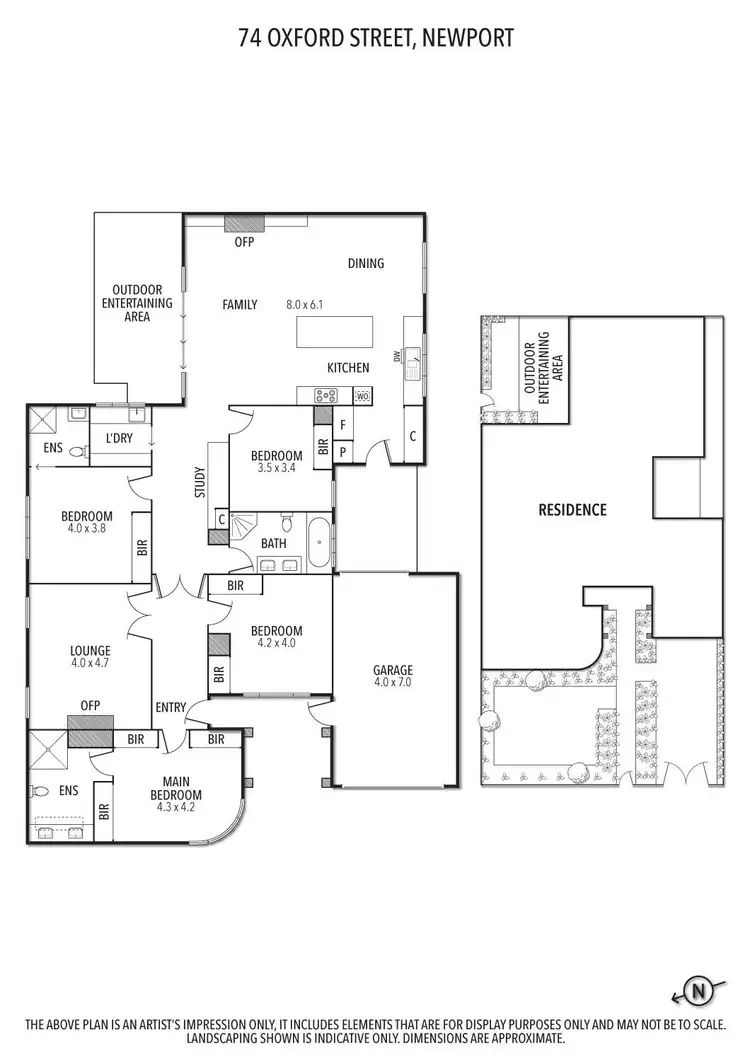 Floorplan of Homely house listing, 74 Oxford Street, Newport VIC 3015