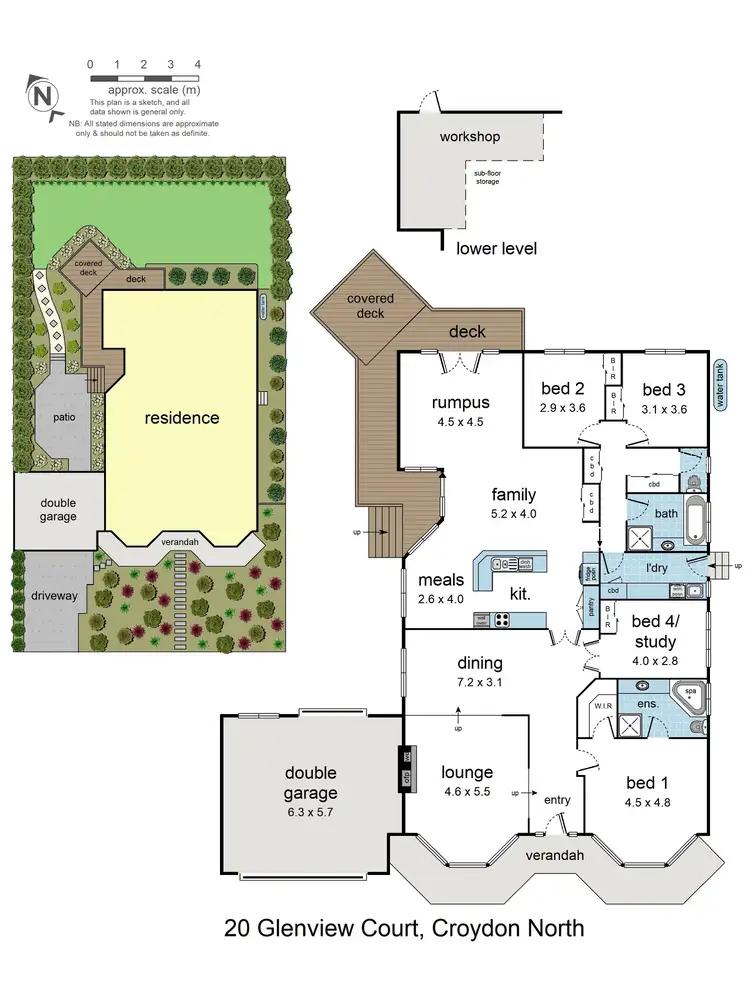 Floorplan of Homely house listing, 20 Glenview Court, Croydon North VIC 3136