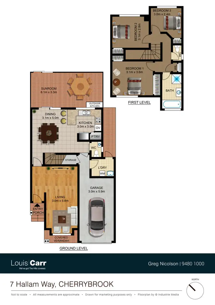 Floorplan of Homely house listing, 7 Hallam Way, Cherrybrook NSW 2126