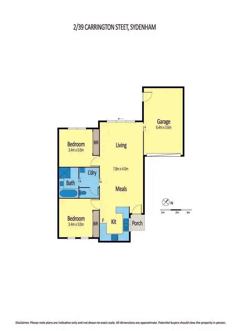 Floorplan of Homely unit listing, 2/39 Carrington Street, Sydenham VIC 3037