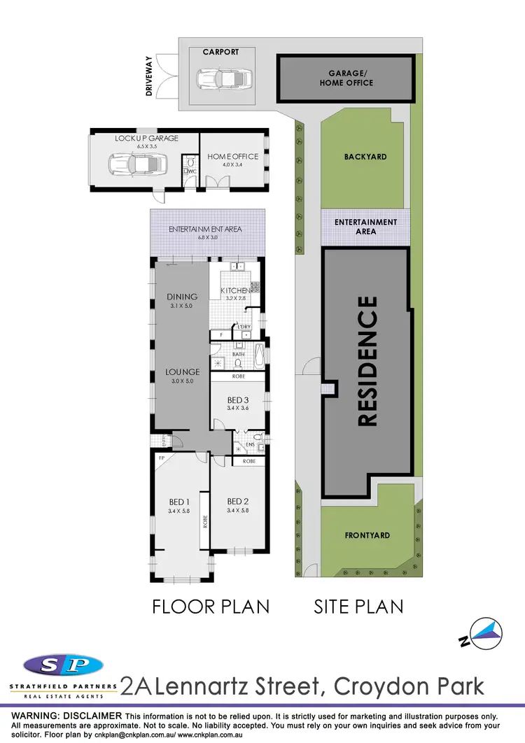 Floorplan of Homely house listing, 2A Lennartz Street, Croydon Park NSW 2133