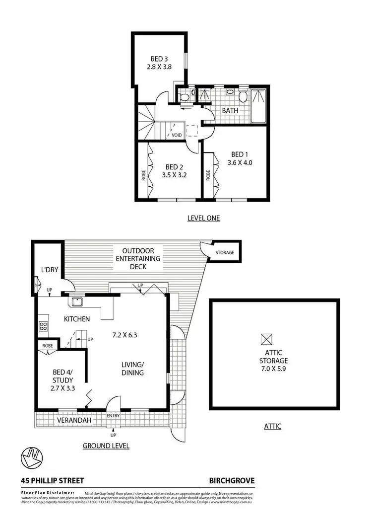 Floorplan of Homely house listing, 45 Phillip Street, Birchgrove NSW 2041
