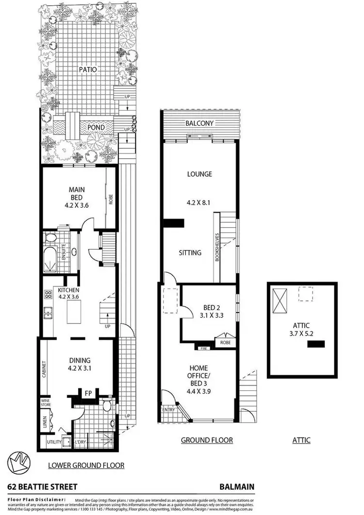 Floorplan of Homely house listing, 62 Beattie Street, Balmain NSW 2041