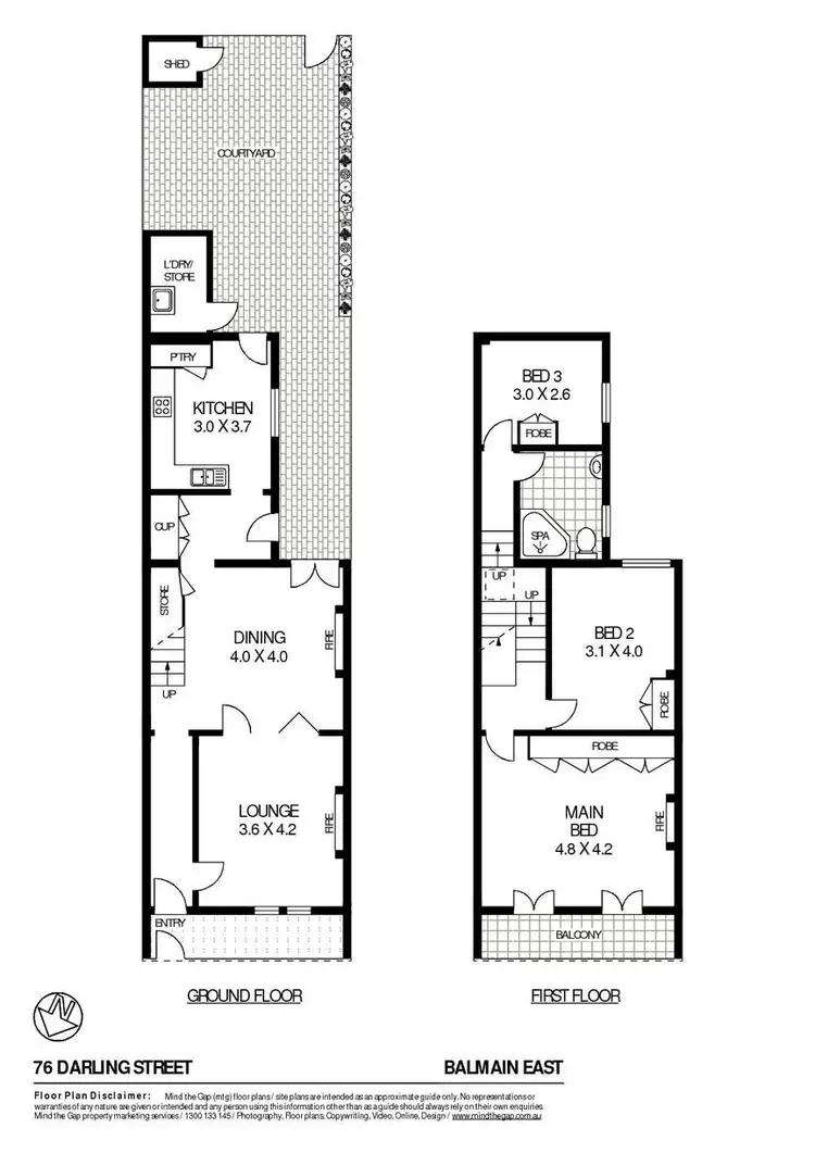 Floorplan of Homely house listing, 76 Darling Street, Balmain East NSW 2041