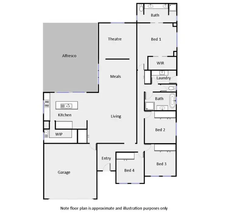 Floorplan of Homely house listing, 21 Ontario Park Drive, Mildura VIC 3500