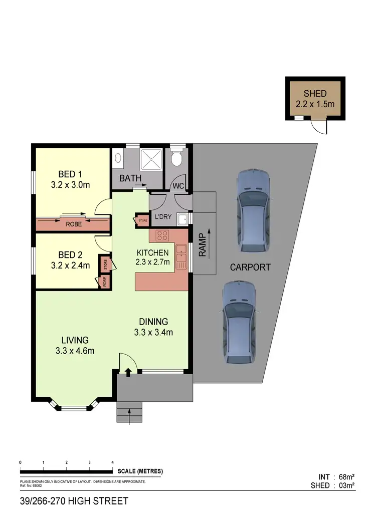 Floorplan of Homely unit listing, 39/266-270 High Street, Kangaroo Flat VIC 3555