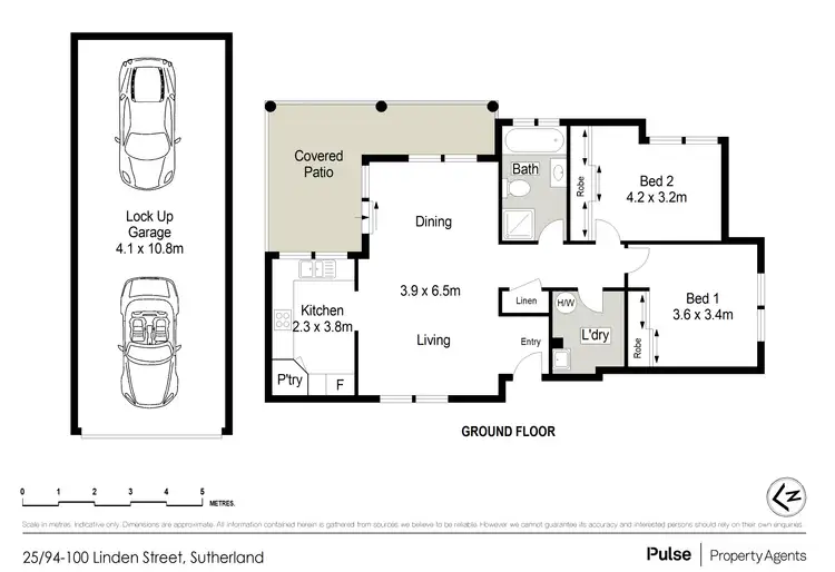 Floorplan of Homely apartment listing, 25/94-100 Linden Street, Sutherland NSW 2232