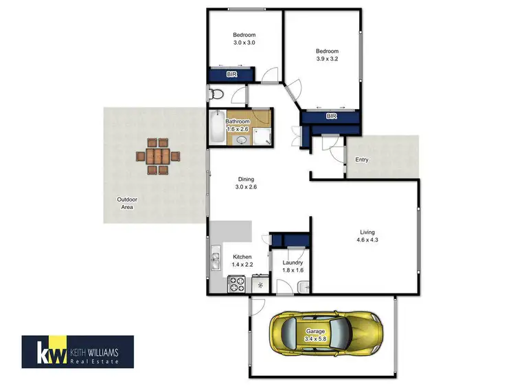Floorplan of Homely house listing, 3 Chester Close, Traralgon VIC 3844