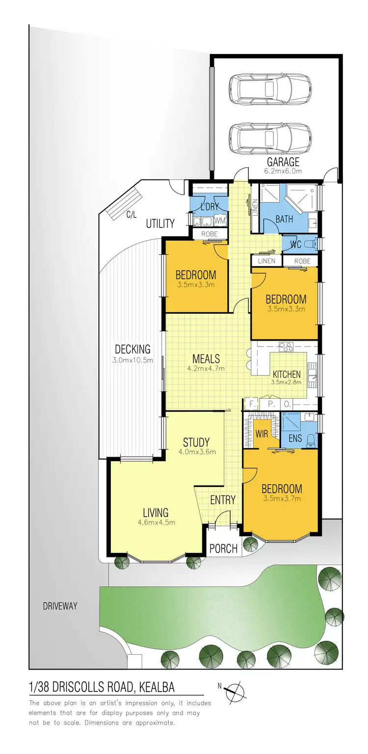 Floorplan of Homely unit listing, 1/38 Driscolls Road, Kealba VIC 3021