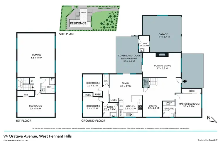 Floorplan of Homely house listing, 94 Oratava Avenue, West Pennant Hills NSW 2125