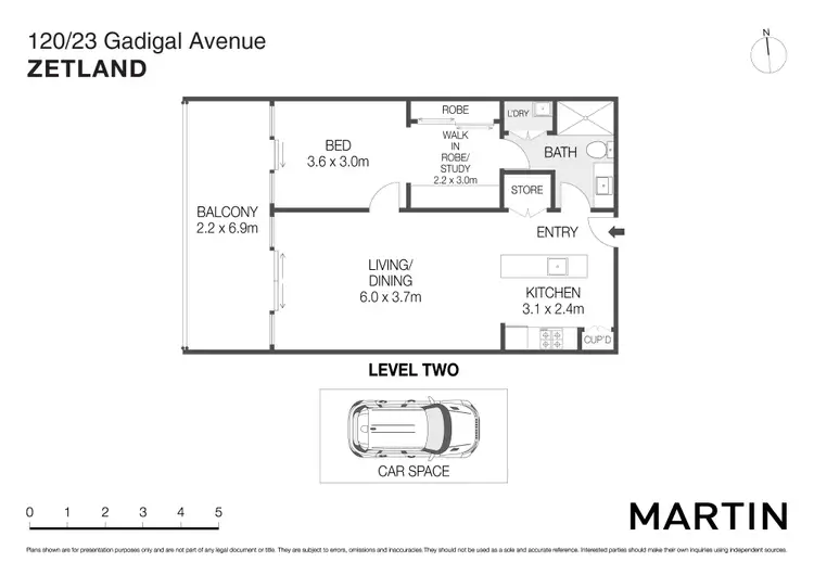 Floorplan of Homely apartment listing, 120/23 Gadigal Avenue, Zetland NSW 2017