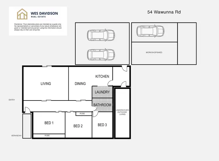 Floorplan of Homely house listing, 54 Wawunna Road, Horsham VIC 3400