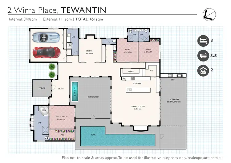 Floorplan of Homely house listing, 2 Wirra Place, Tewantin QLD 4565