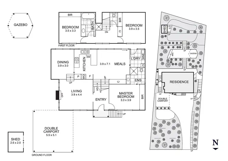 Floorplan of Homely house listing, 54 Valonia Drive, Eltham VIC 3095