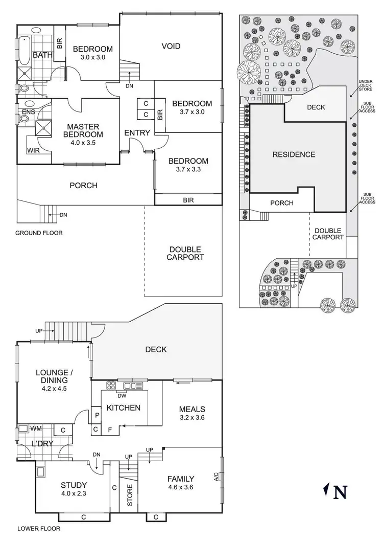Floorplan of Homely house listing, 5 The Glade, Mitcham VIC 3132